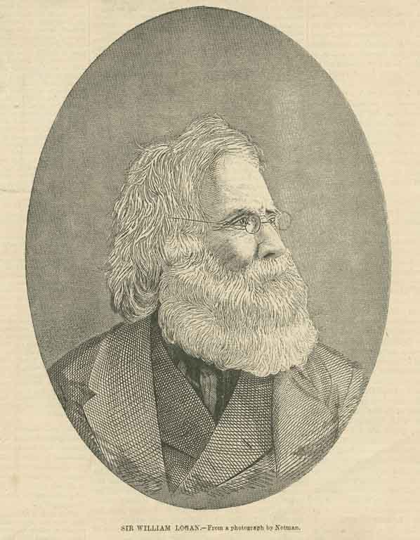 Estampe noir et blanc illustrant un homme portant une barbe épaisse et tourné vers la gauche